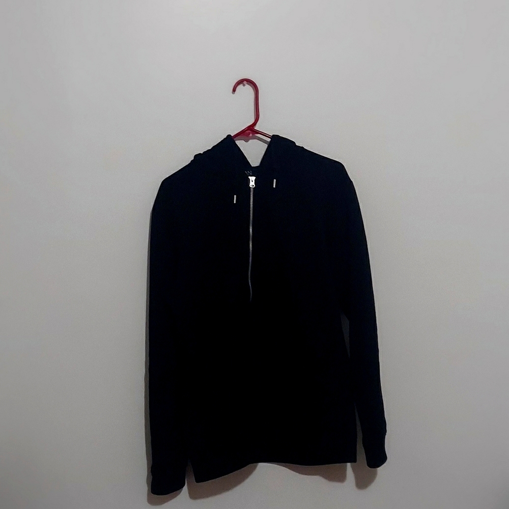Mens black zip hoodie